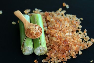 Organik şeker kamışı kahverengi