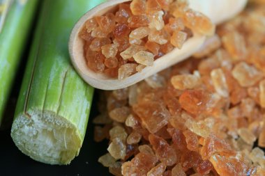 Organik şeker kamışı kahverengi