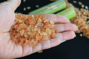 Organik şeker kamışı kahverengi