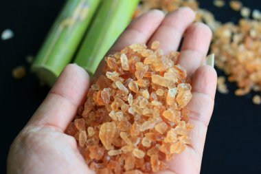 Organik şeker kamışı kahverengi