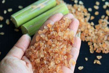 Organik şeker kamışı kahverengi