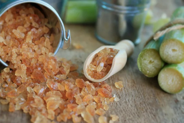 Organik şeker kamışı kahverengi