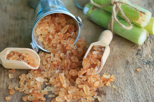 Organik şeker kamışı kahverengi