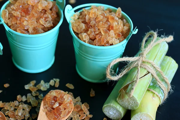 Organik şeker kamışı kahverengi