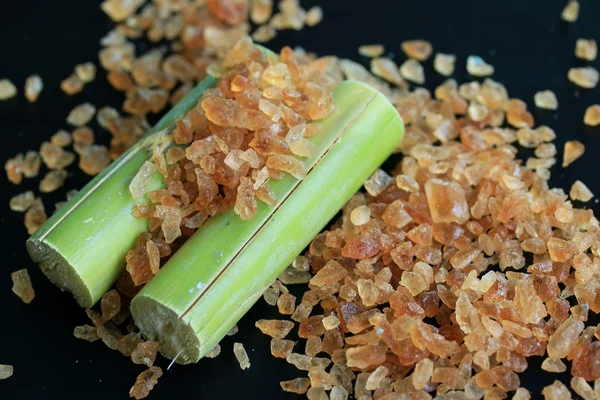 Organik şeker kamışı kahverengi