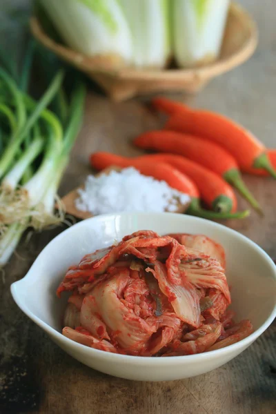 Kimchi λάχανο - Κορεατικά τροφίμων — Φωτογραφία Αρχείου