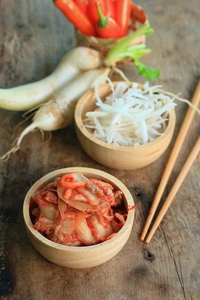 Rábano kimchi - comida coreana — Foto de Stock