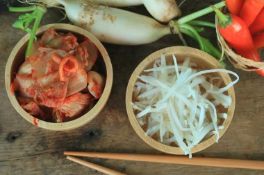 Kimchi turp - Kore yemeği