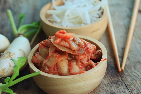 Rábano kimchi - comida coreana — Foto de Stock