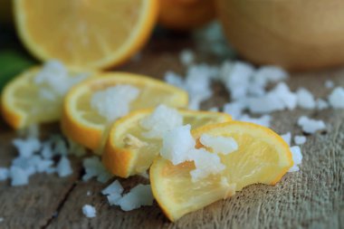 taze limon tuz ile