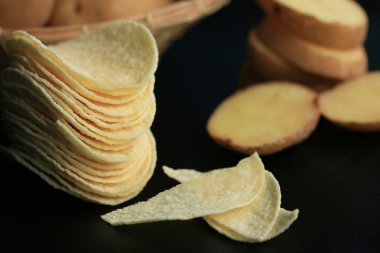 taze patates patates cipsi ile