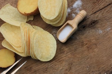 taze patates patates cipsi ile