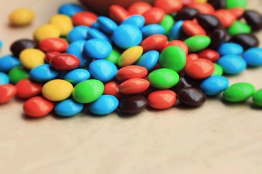 lezzetli şeker çikolata renkli