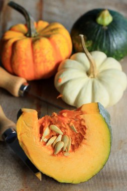 Tohumlu taze balkabağı