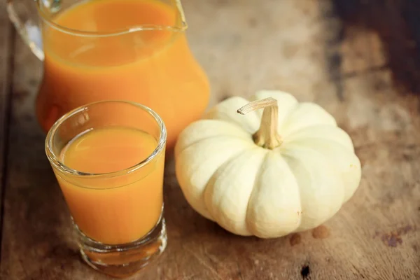 Pumpkin juice with seeds — Stock Photo, Image