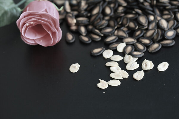 seed melon with rose