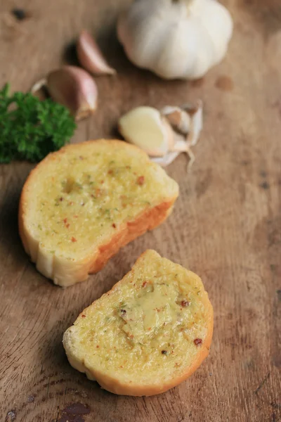Brot Knoblauch mit Butter — Stockfoto