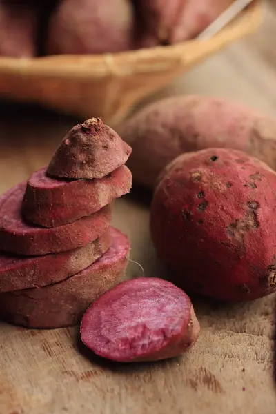 Batata fresca rojo dulce — Foto de Stock