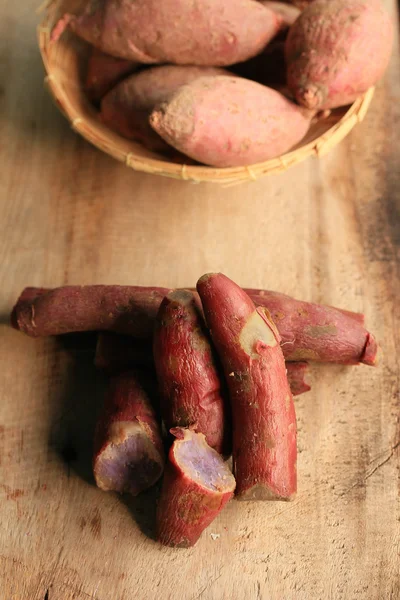 Steamed yam sweet red — Stock Photo, Image