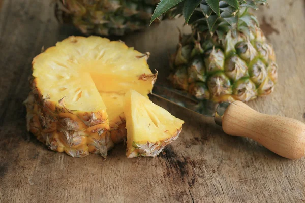 Fresh pineapple sweet fruit — Stock Photo, Image