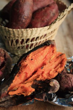 yam ızgara tatlı kırmızı