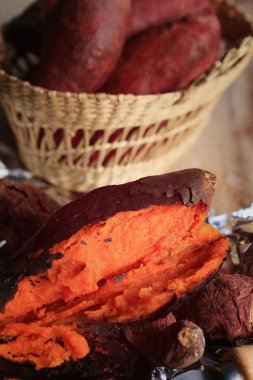 yam ızgara tatlı kırmızı