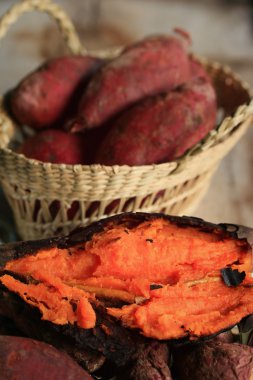 yam ızgara tatlı kırmızı