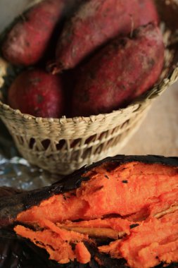 yam ızgara tatlı kırmızı