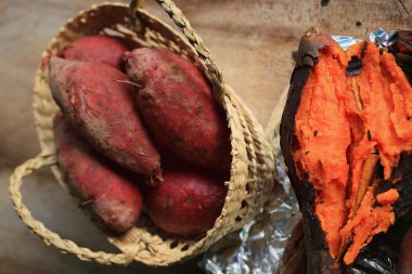 yam ızgara tatlı kırmızı