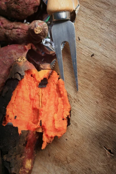 Yam grill zoete rode — Stockfoto