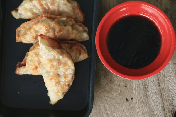 Fried dumplings - Japanese food — Stock Photo, Image