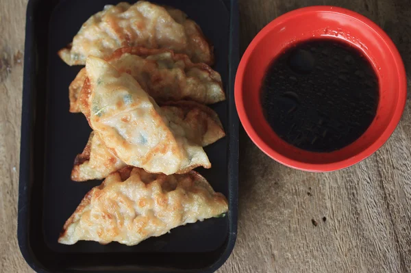 Fried dumplings - Japanese food — Stock Photo, Image