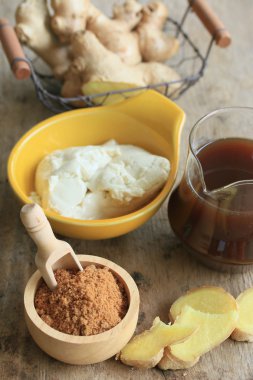 soya peyniri ve taze zencefil