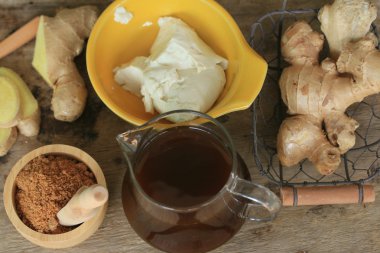 soya peyniri ve taze zencefil