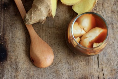 soya peyniri ve taze zencefil