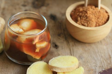 soya peyniri ve taze zencefil