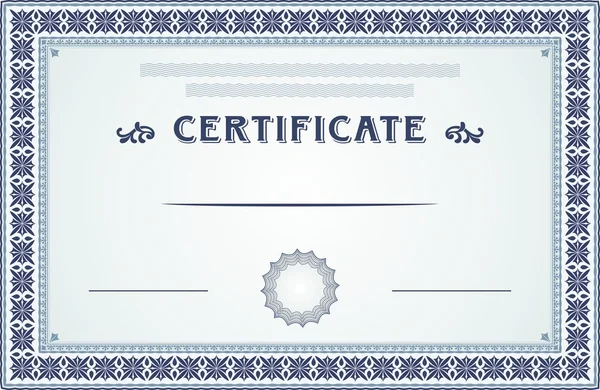 Certificate Of Achievement Design — Stock Vector