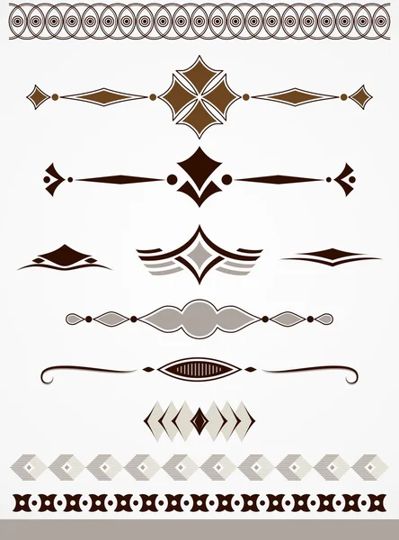 Bordures de page, diviseurs et décorations — Image vectorielle