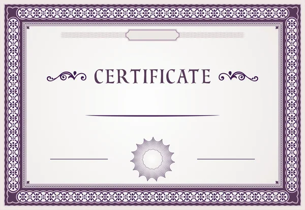 Certificate design — Stock Vector