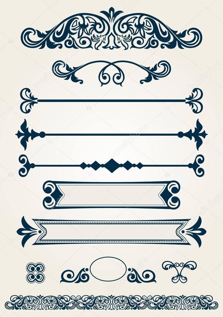 Page dividers and decorations