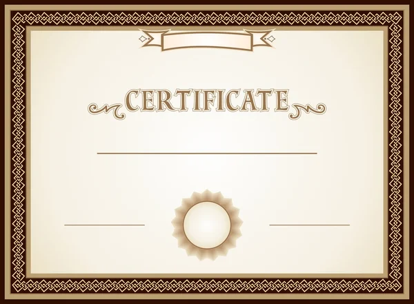 Certificate template  design — Stock Vector