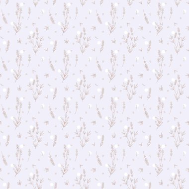 Lavanta bej renginde, kusursuz desen. Çıplak lavanta arkaplanı.