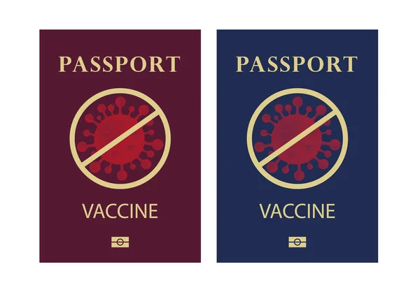 Vaccine Passport Covid Vaccine Vector Illustration — Stock Vector