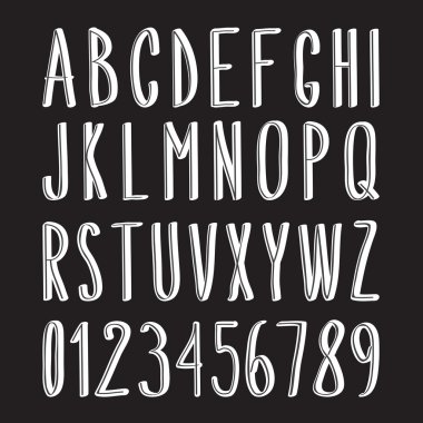 Kroki alfabe ve numaralar