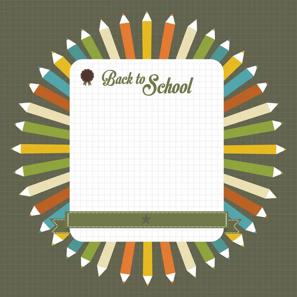 Back to school background — Stock Vector