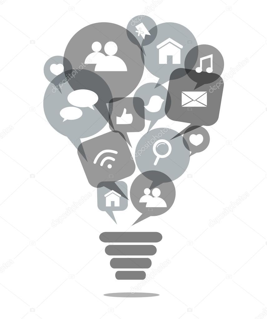 bulb lamp network concept