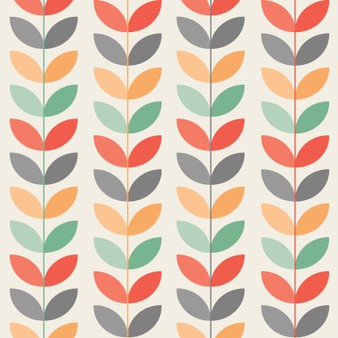 Retro çiçek desenli arka plan