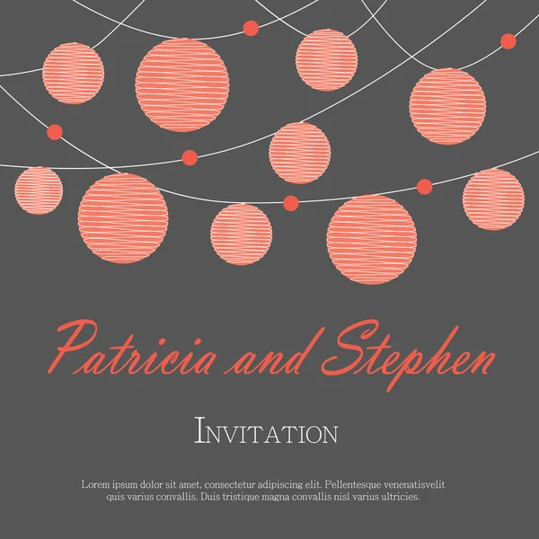 Wedding invitation, announcement  card — Stock Vector