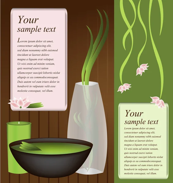 Folleto concepto Spa — Vector de stock