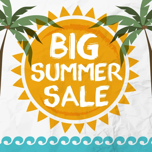 Banner de ventas de verano — Vector de stock